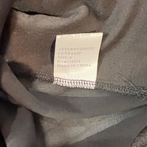 # A021 WHY DRESS BLACK , Hi-LO ROMANTIC 3D Diamond satin patches, pearls - Picture 12 of 12